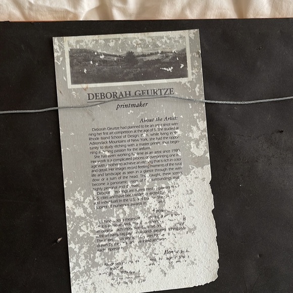 In the Shadows of Unknown Places 11” by 21” stunning piece of Art vintage - Picture 13 of 16